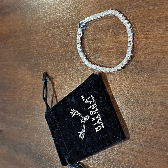 925 Box Chain Bracelet Nikola Valenti Inspired Collection Original